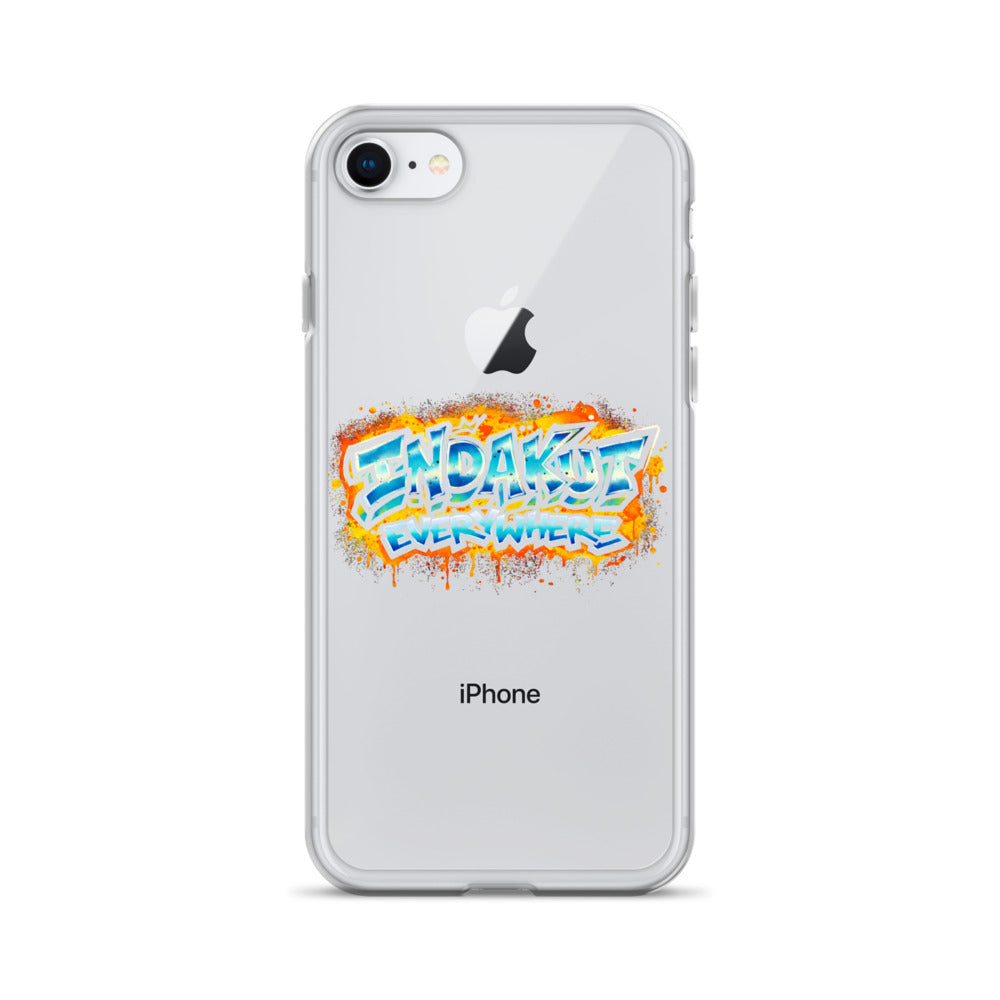 Indakut Everywhere graffiti iPhone case for streetwear style phone accessories in urban setting